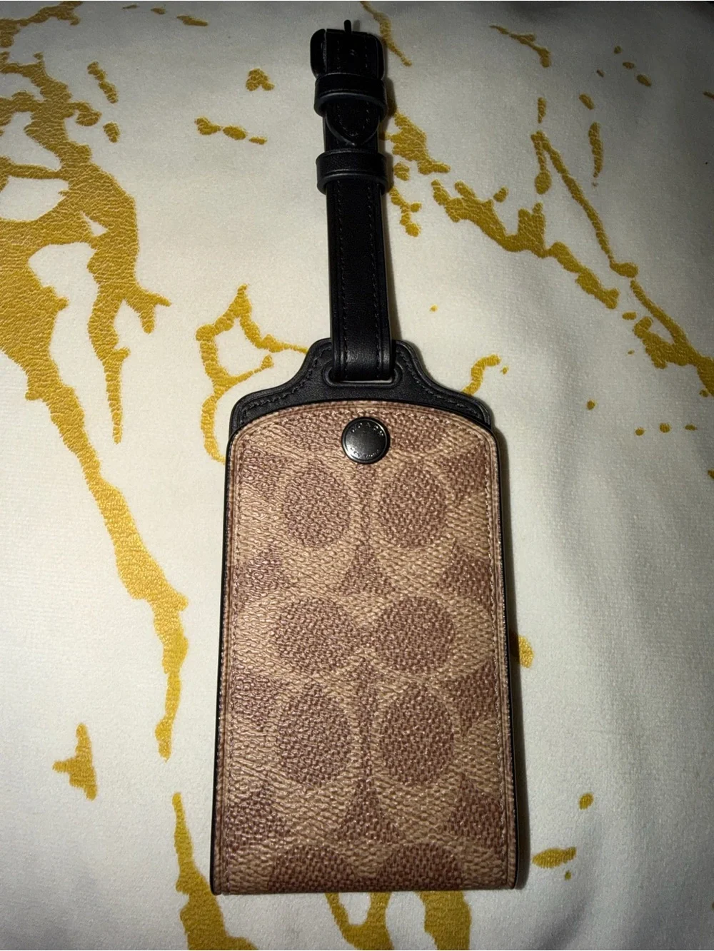 Coach Leather Luggage Tag